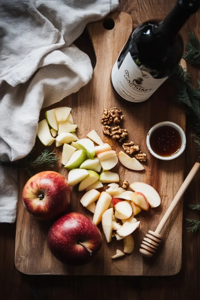 Ingredients for traditional charoset recipe