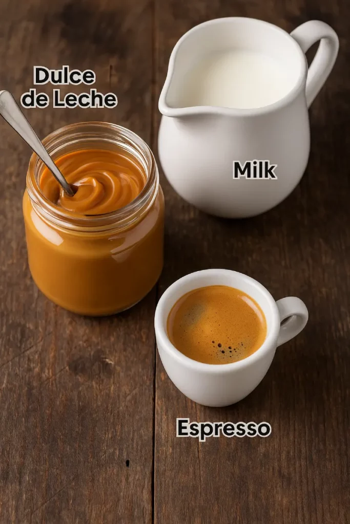 Dulce de Leche Latte Ingredients