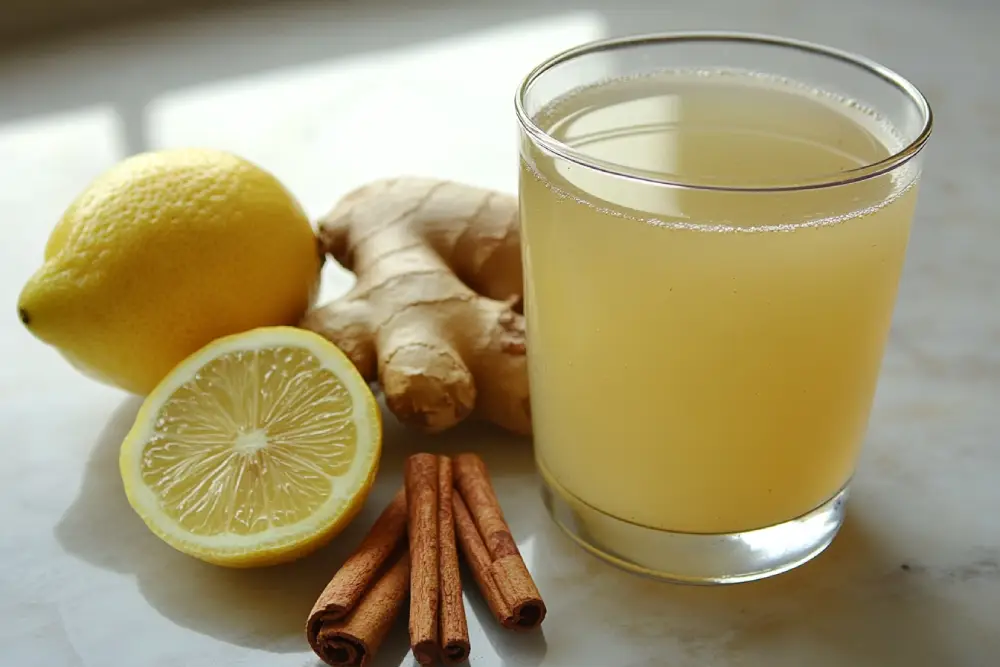4 ingredient natural Mounjaro recipe drink on counter
