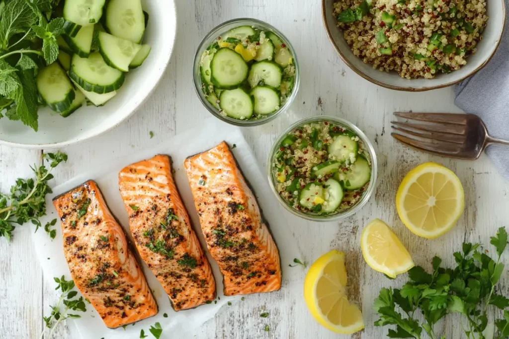 Mounjaro recipes for weight loss healthy meal spread