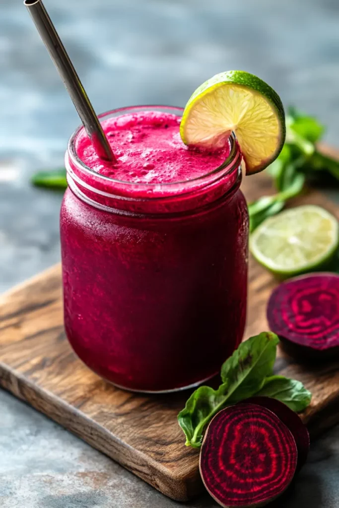 Served Brazilian Mounjaro Beetroot Drink