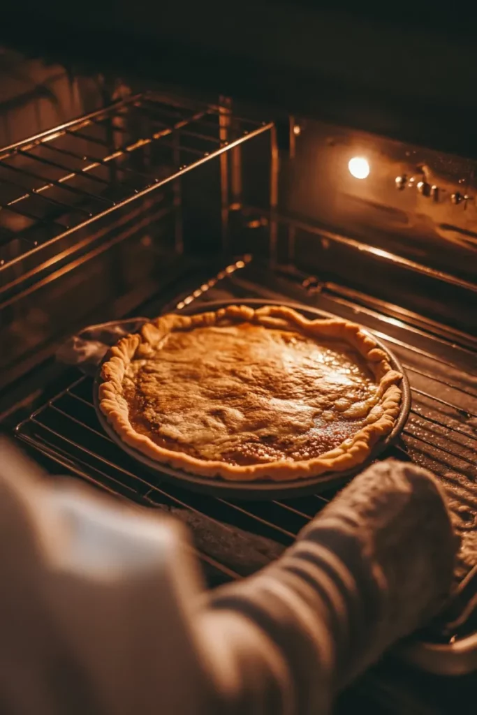 Pre-baking tortilla crust for quiche bake