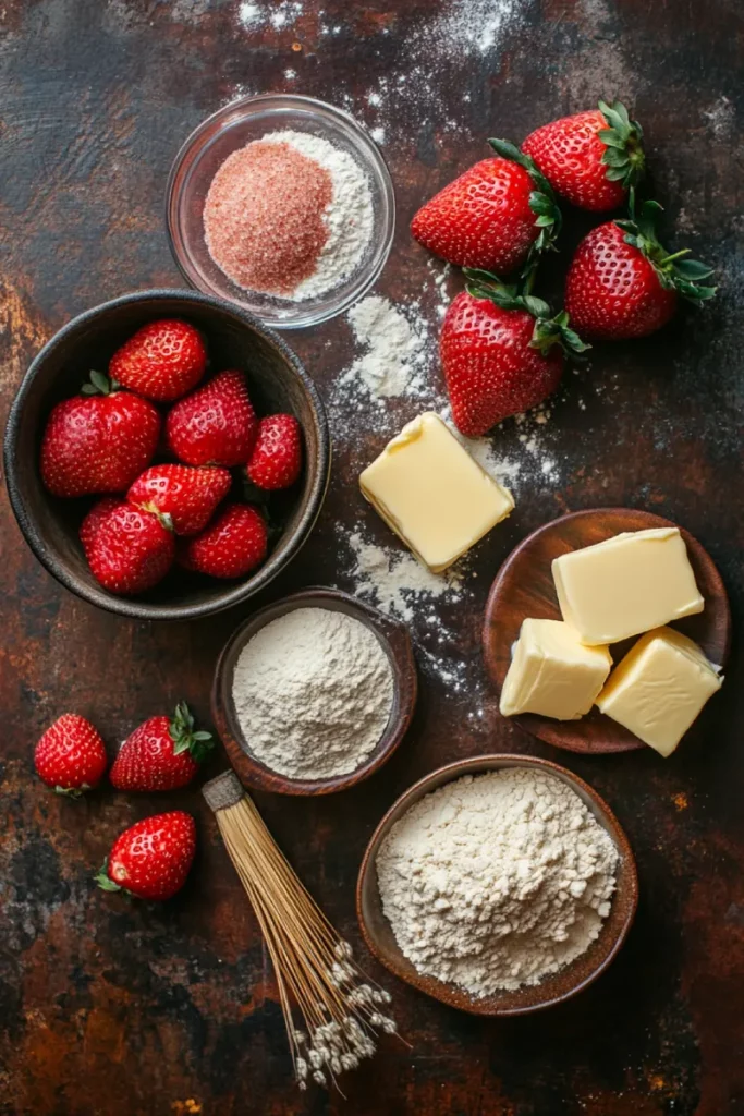 Ingredients for Strawberry Cheesecake Cookies