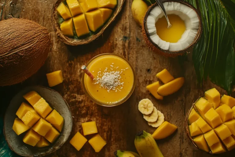 Brazilian Mounjaro recipe ingredients and finished drink