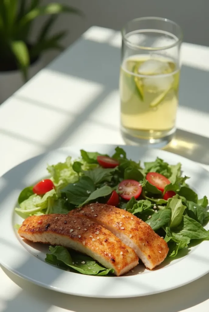Healthy meal after salt flush