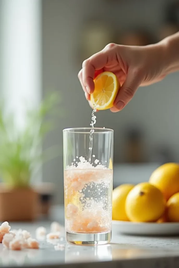 Mixing Himalayan salt in water