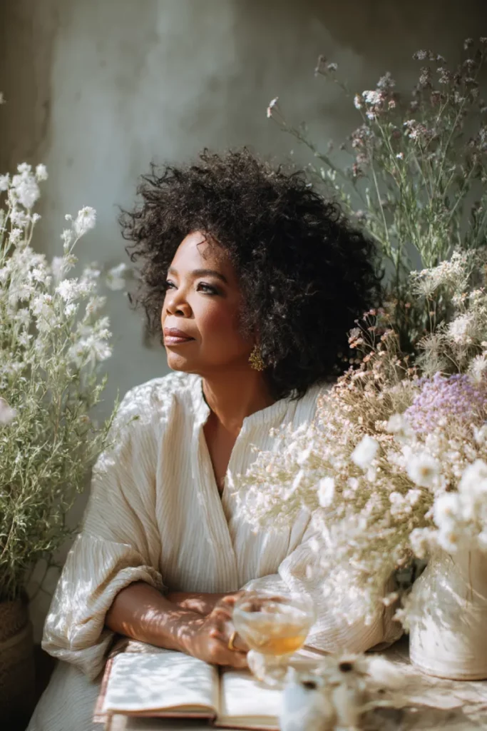 Oprah reflecting on emotional eating during her weight loss journey