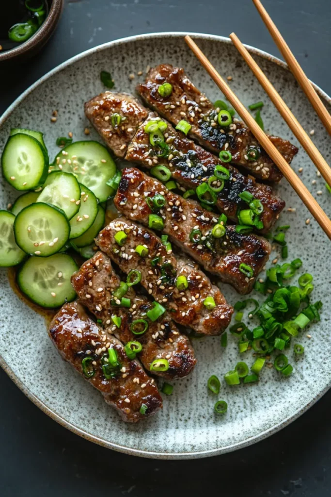 served low-carb monjayaki with toppings