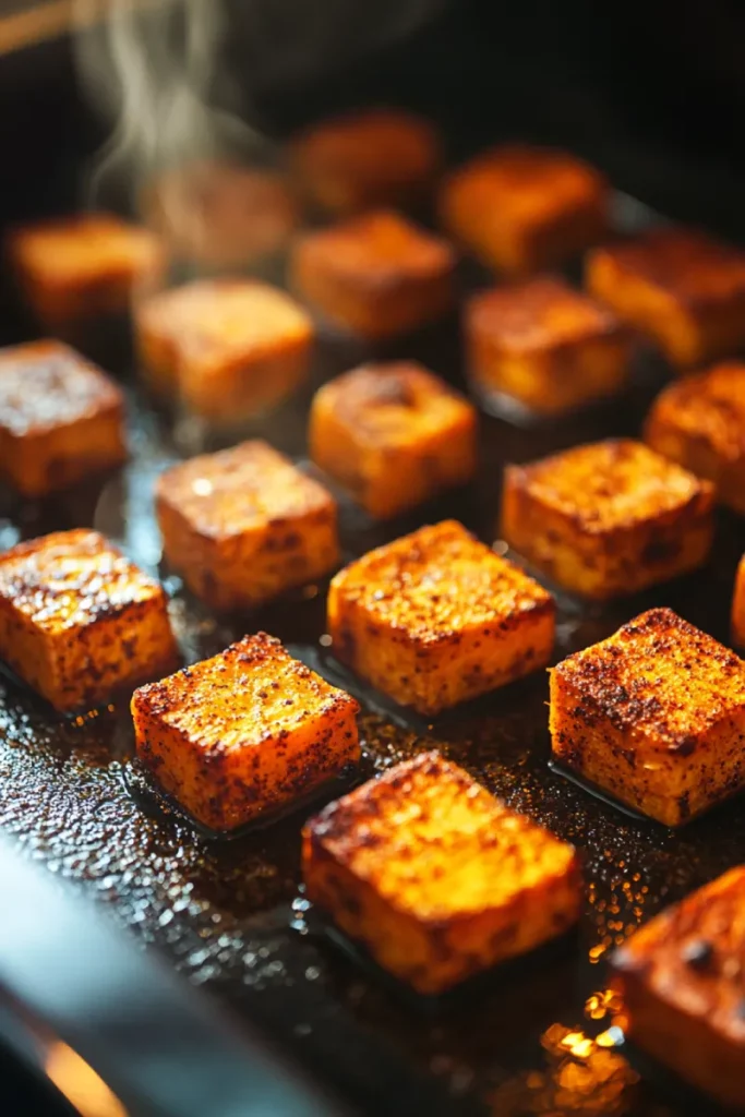 roasting sweet potatoes with olive oil and spices